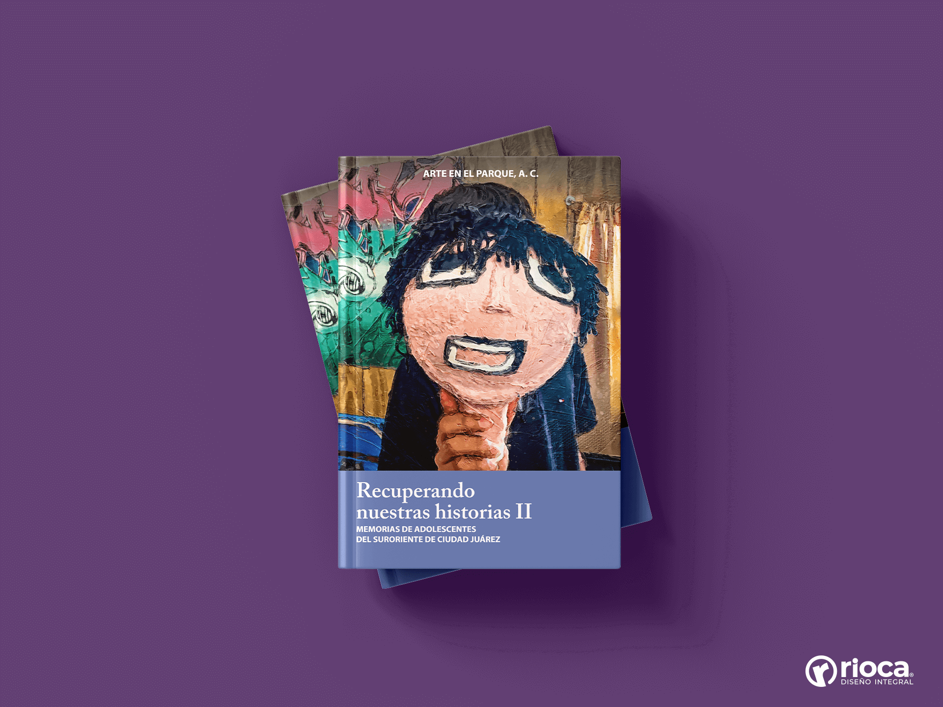 Diseño de portada de libro comunitario en Ciudad Juárez